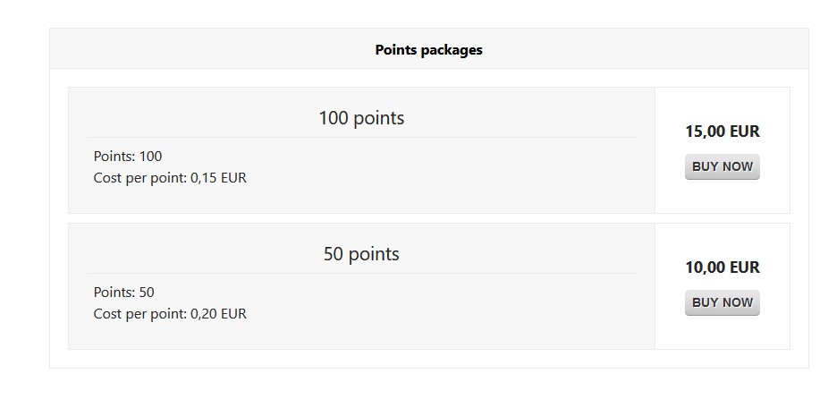 points package